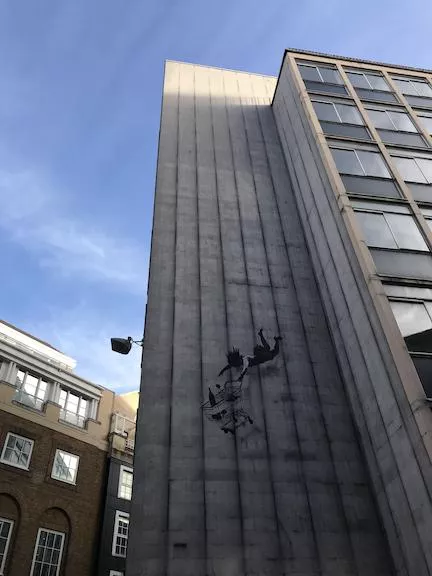 Banksy London leap of faith completelycrisp