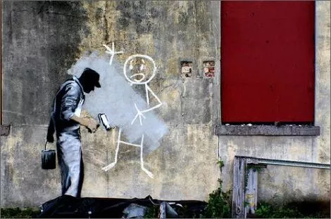 Banksy New Orleans Grey Ghost