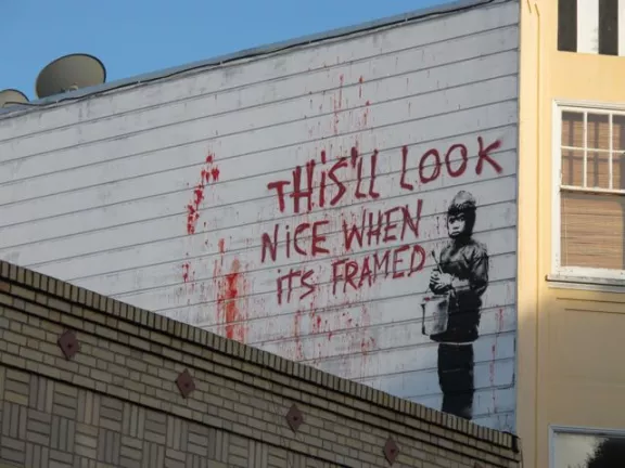 Banksy SF Valencia St streetview