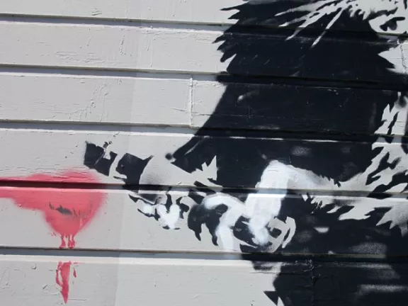 Banksy SF Haight Rat detail 01