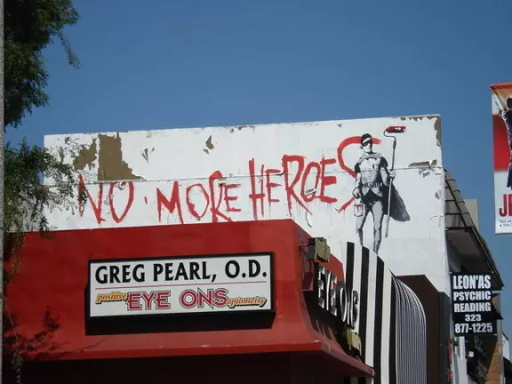 Banksy CA LA No More Heroes