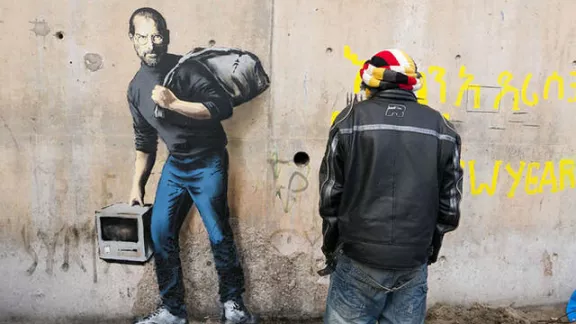 Banksy Calais FR Jobs refugee