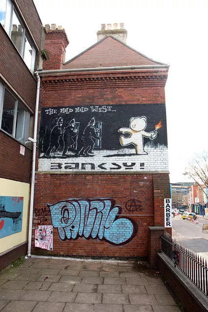 Banksy Bristol Deface Repair 05