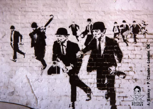 Banksy London running