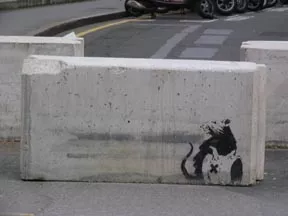 Banksy London Rat Marks the Spot