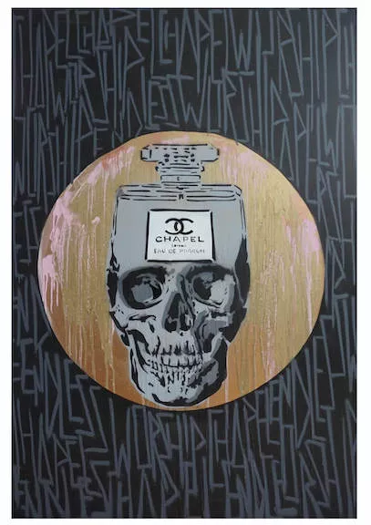 Endless UK CHAPEL SKULL HALO GOLD