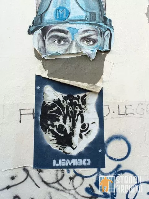 Lembo cat wheatpaste