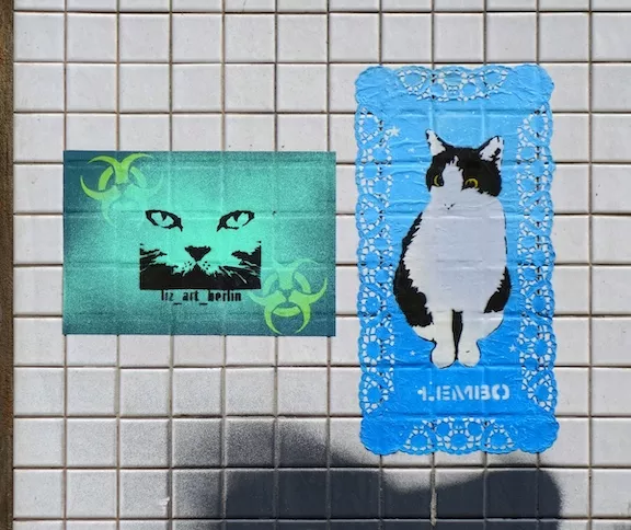 Liz Art Berlin cat biohazard