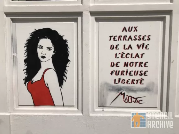 Miss.Tic FR Paris Butte aux Cailles terrasses