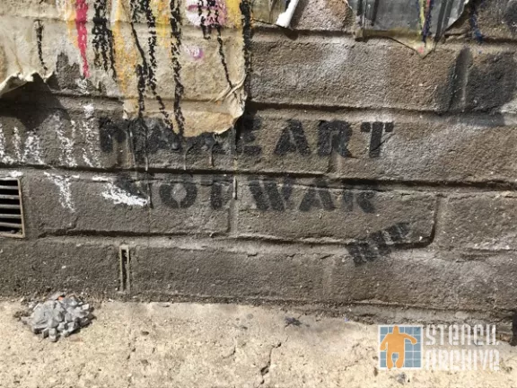 Rip Make Art not War UK London Brick Ln