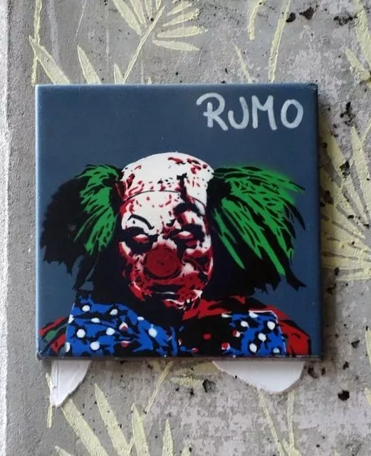 Rumo evil clown on tile