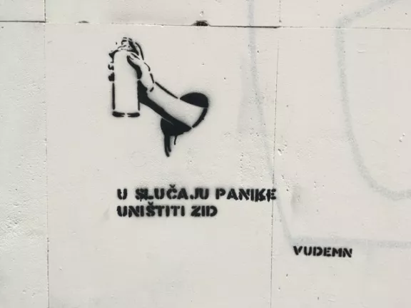 Vudemn Belgrade In case of panic destroy the wall