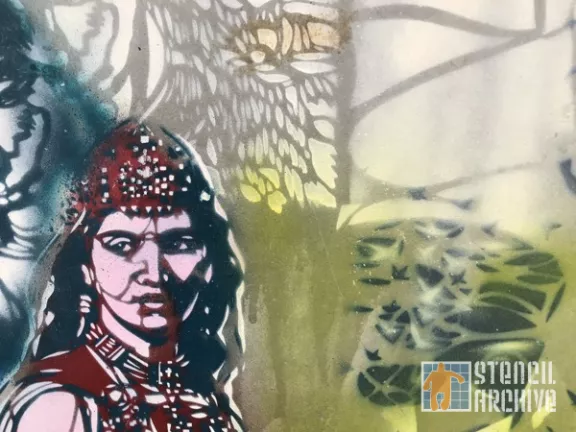 Adey WCA Butte aux Cailles Mural detail 03