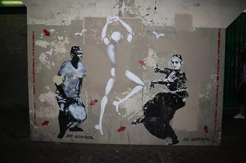 Jef Aerosol Paris w Mesnager