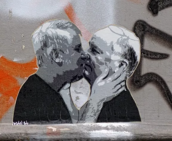 marshal arts men kissing