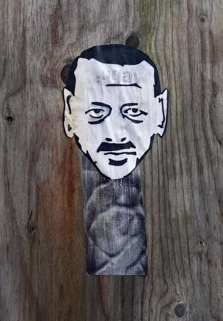 stenc erdogen sticker