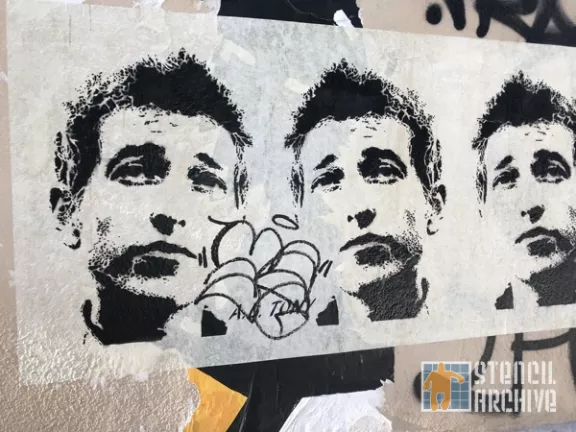 FR Paris 10th Arr. AJ Tony Bob Dylan paste up