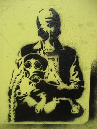 FR Paris 1980s gas mask family
