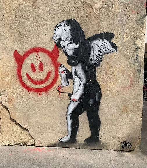 FR Paris Falco cherub tagger ph T Staale for BSA