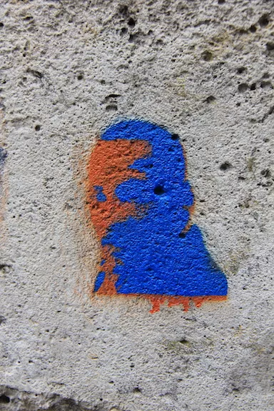 FR Paris Blue Orange Face