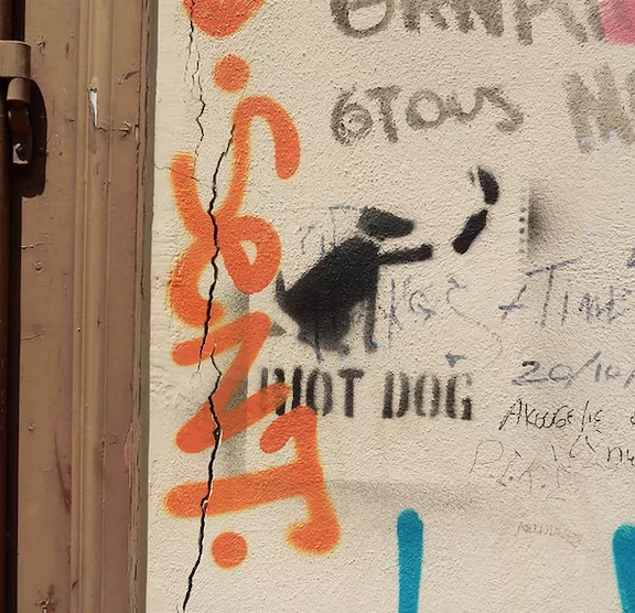 GR Athens Riot Dog