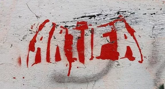 DE Hamburg ANTIFA batman logo