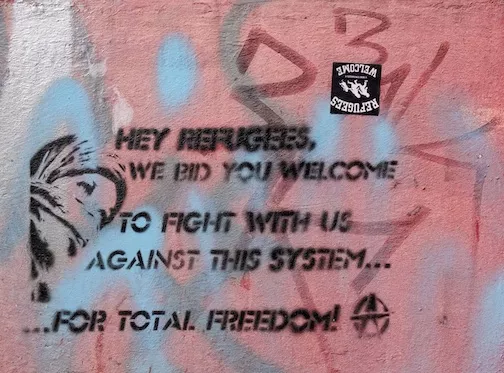 DE Hamburg Anarchist Fight with us