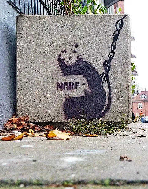 DE Hamburg NARF banksy spoof