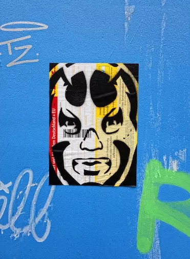 DE Hamburg luchador sticker