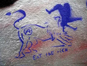 DE Hamburg circle A eat the rich