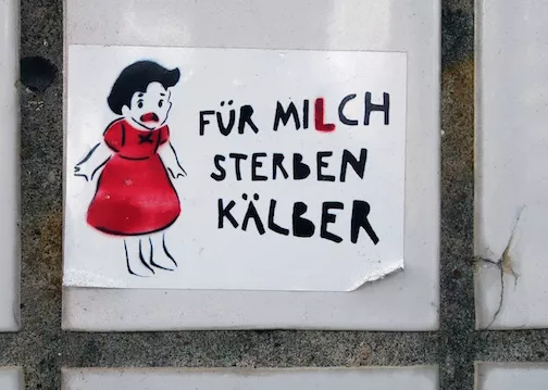 DE Hamburg FUR Milch Sterben Kalber sticker