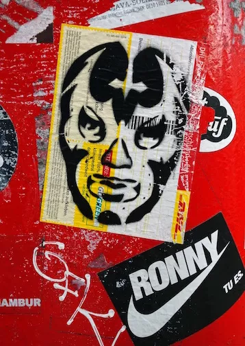 DE Hamburg wrestler sticker