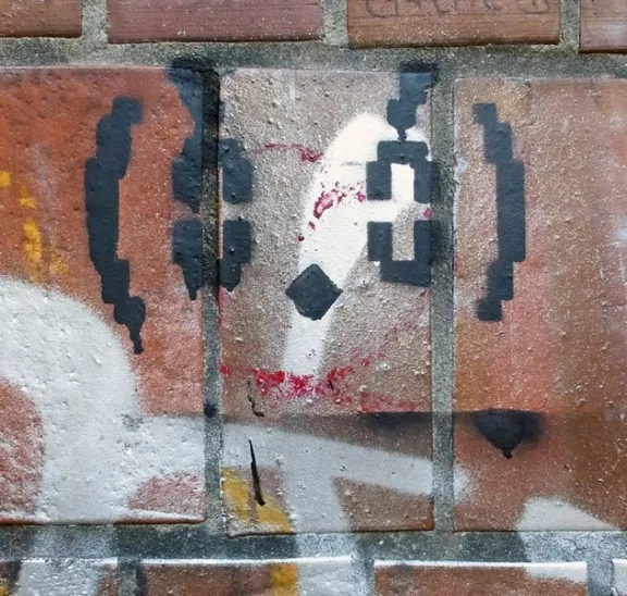 DE Hamburg bitmapped face