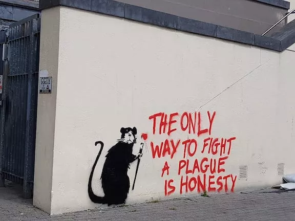 IE Galway Banksy rip off COVID ph Aroc2020