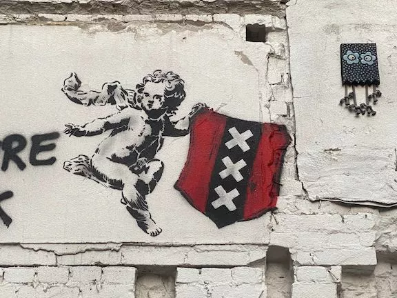 NL Amsterdam XXX banner cherub ph Novy