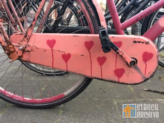 NL Groningen Hearts on bike
