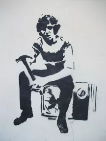 PL Lublin sitting with hammer