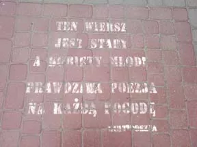 PL Przemysl Poem Old Woman Young
