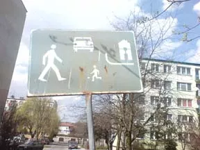 PL Przemysl Utilitarian Street sign