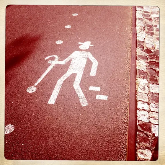 PT old man crossing