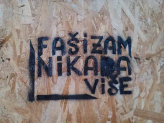 RS Belgrade Fascism never again