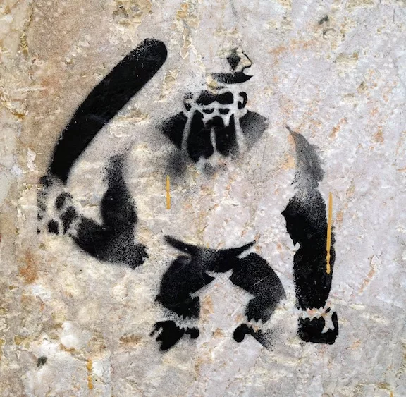 ES Malaga police gorilla