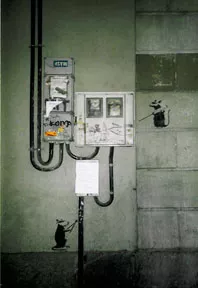 Banksy Barcelona Cablecutting Rats