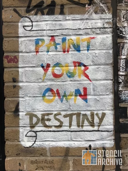 UK London Brick Ln NS Paint Your Own Destiny