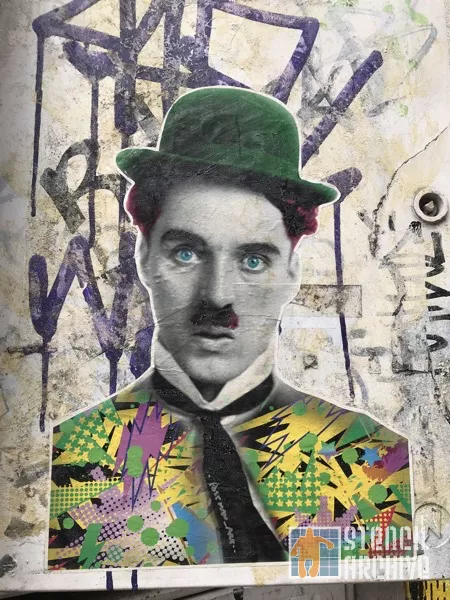 UK London Brick Ln Postman Chaplin