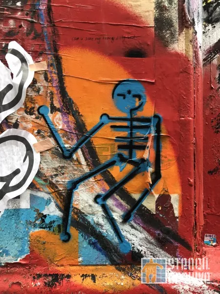 UK London Brick Ln bones figure