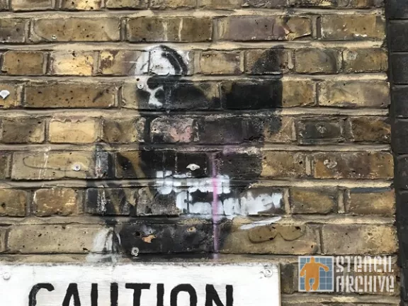 UK London Brick Ln skull