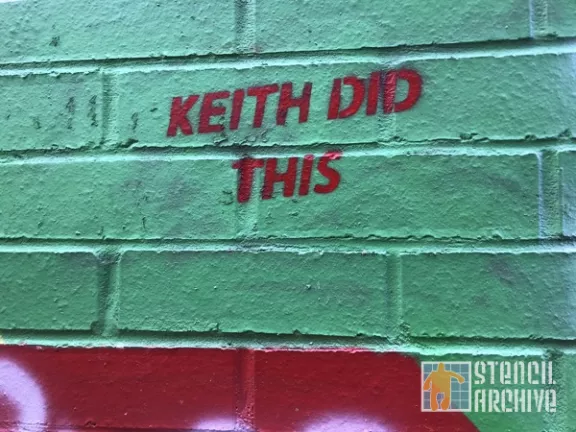 UK London Shoreditch Keith Did This