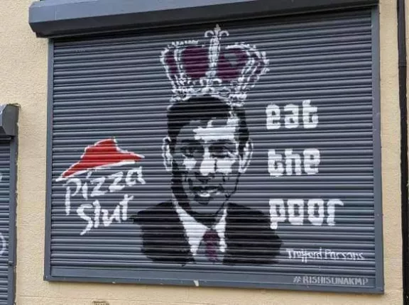 UK London Sunak Eat the Poor