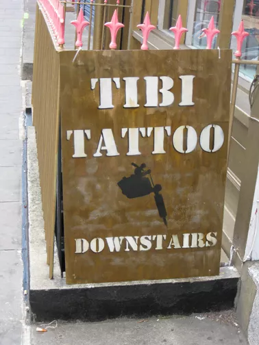 UK London Tibi Tattoo sign